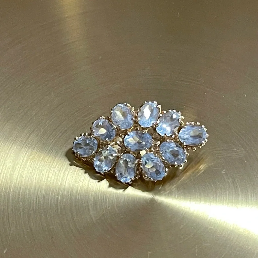 10k vintage topaz enhancer - Picture 4 of 5